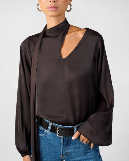 Wrap Neck Tie Top