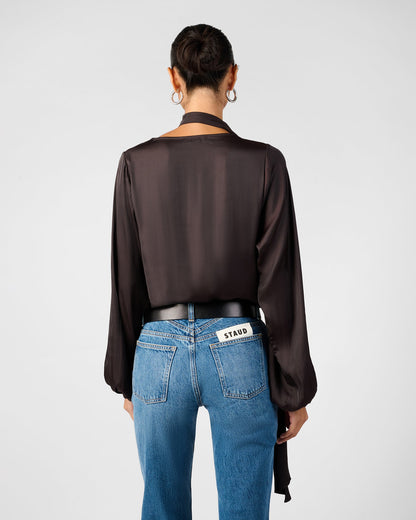 Wrap Neck Tie Top