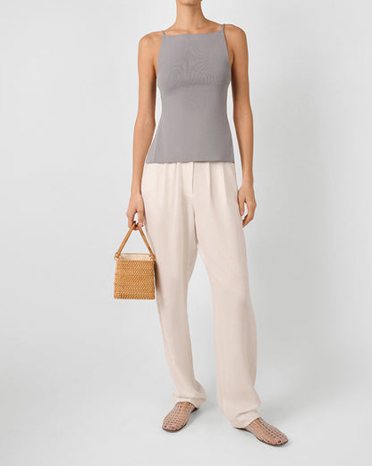 High Straight Neck Top