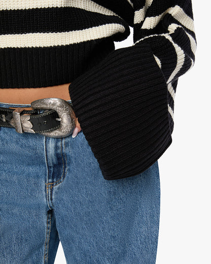 Cropped Turtle Neck Sweater