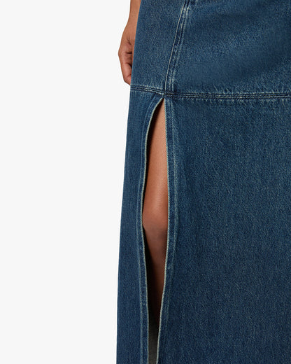 Denim Maxi Skirt