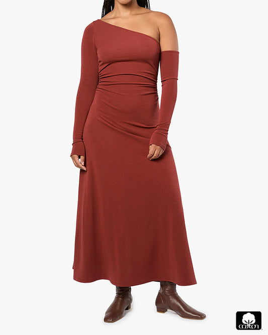 Long Sleeve Off Shoulder Dress
