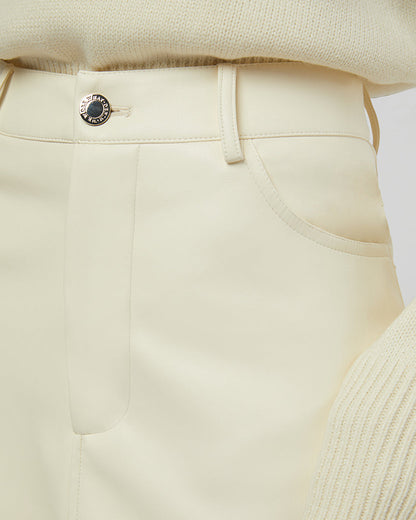 Vegan Leather Midi Skirt