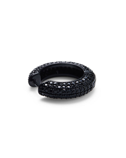 Pave Hoop And Ear Cuffs Set