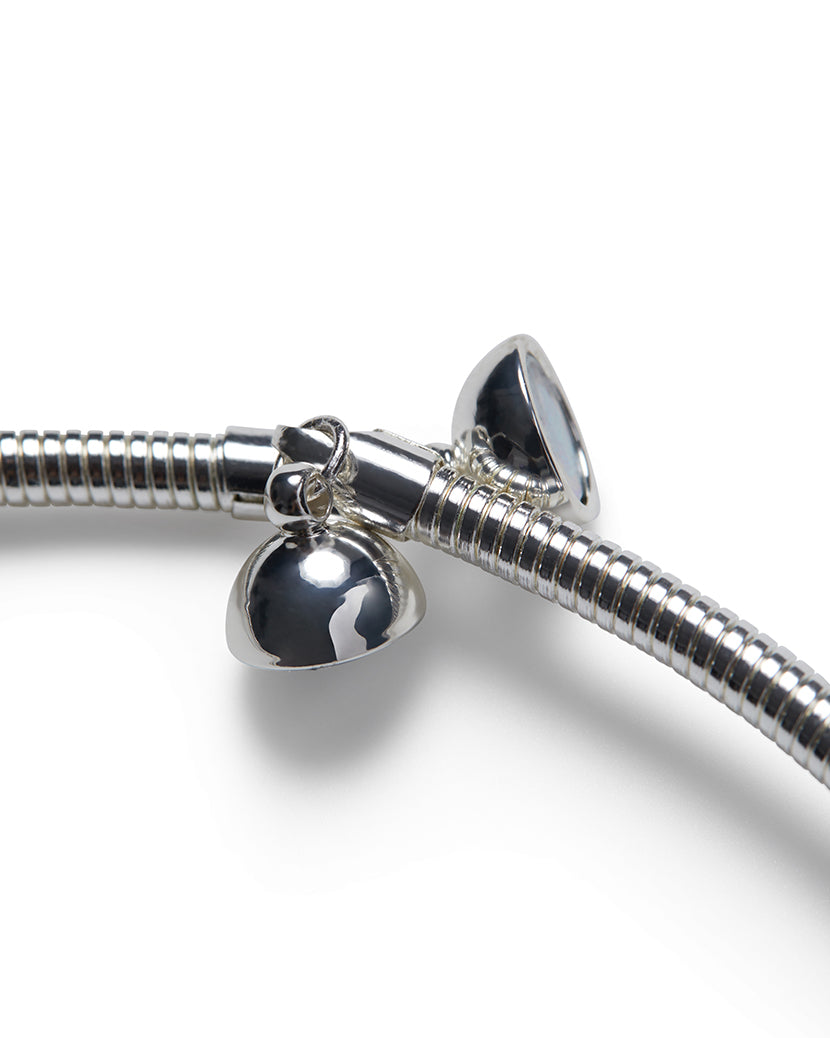 Snake Chain Crystal Pear Drop Necklace