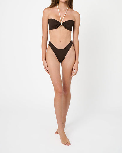Rope Tie Halter Bikini Top