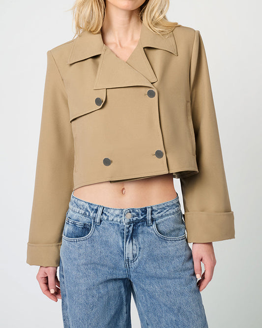 Cropped Trench Coat