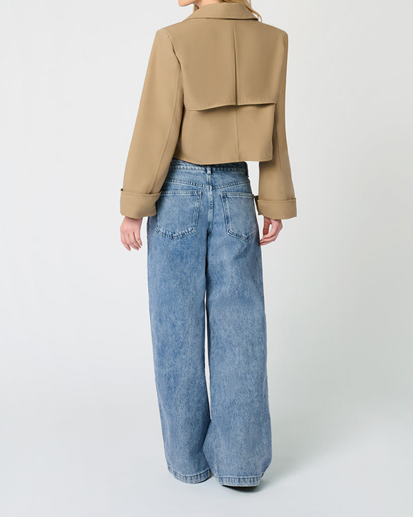 Cropped Trench Coat