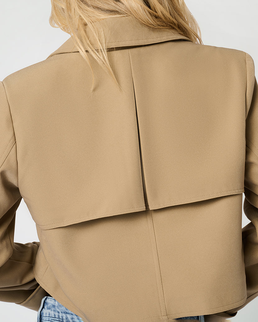 Cropped Trench Coat