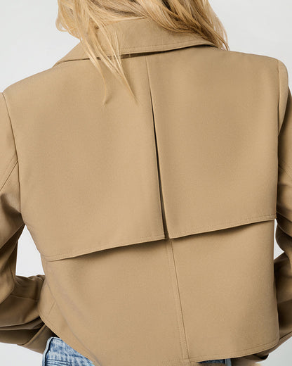 Cropped Trench Coat
