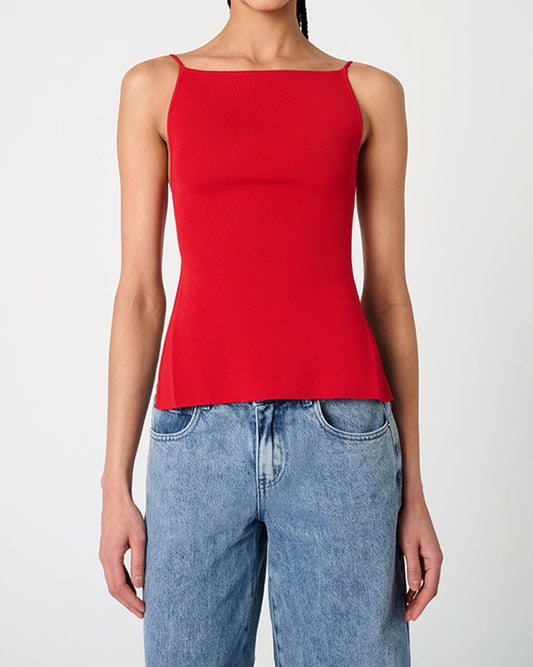 High Straight Neck Top