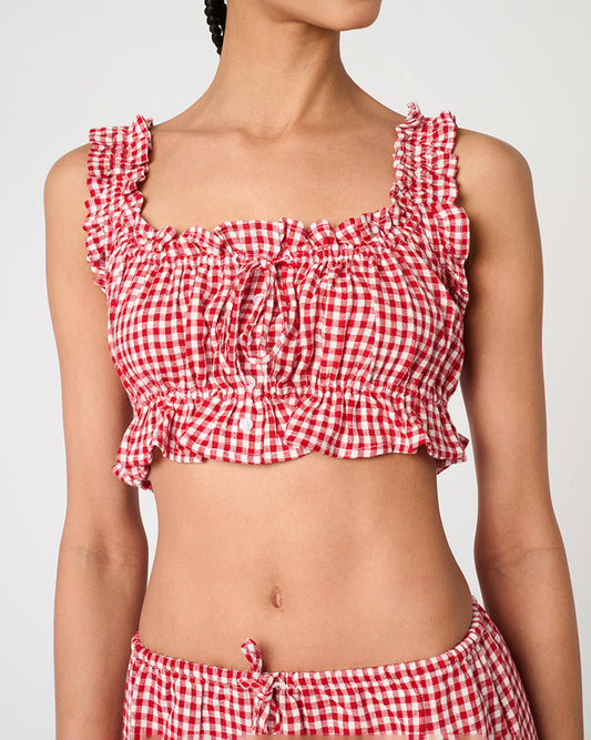 Ruffle Crop Top