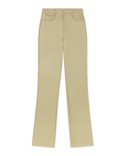 Vegan Leather Kick Flare Pant