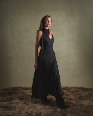 Wrap Neck Slip Dress
