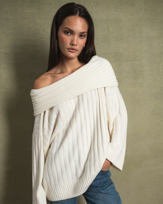 Oversized Off Shoulder Sweater